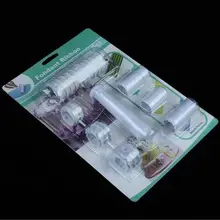 20 комплектов помадка нож для резки лент/Embosser ролик для украшения торта кухонные аксессуары