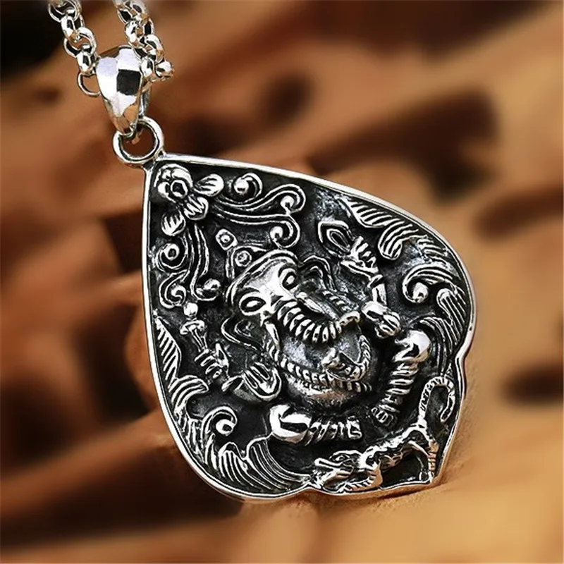 

925 Retro-ancient Elephant Buddhist Lord Taiyin Hanging Elephant Trunk God of Wealth Male Hanging