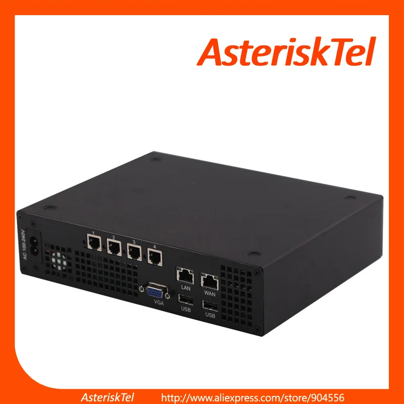 VoIP телефонная система PBX IP с 4 порты FXO программное обеспечение Elastix miniucs switchvox