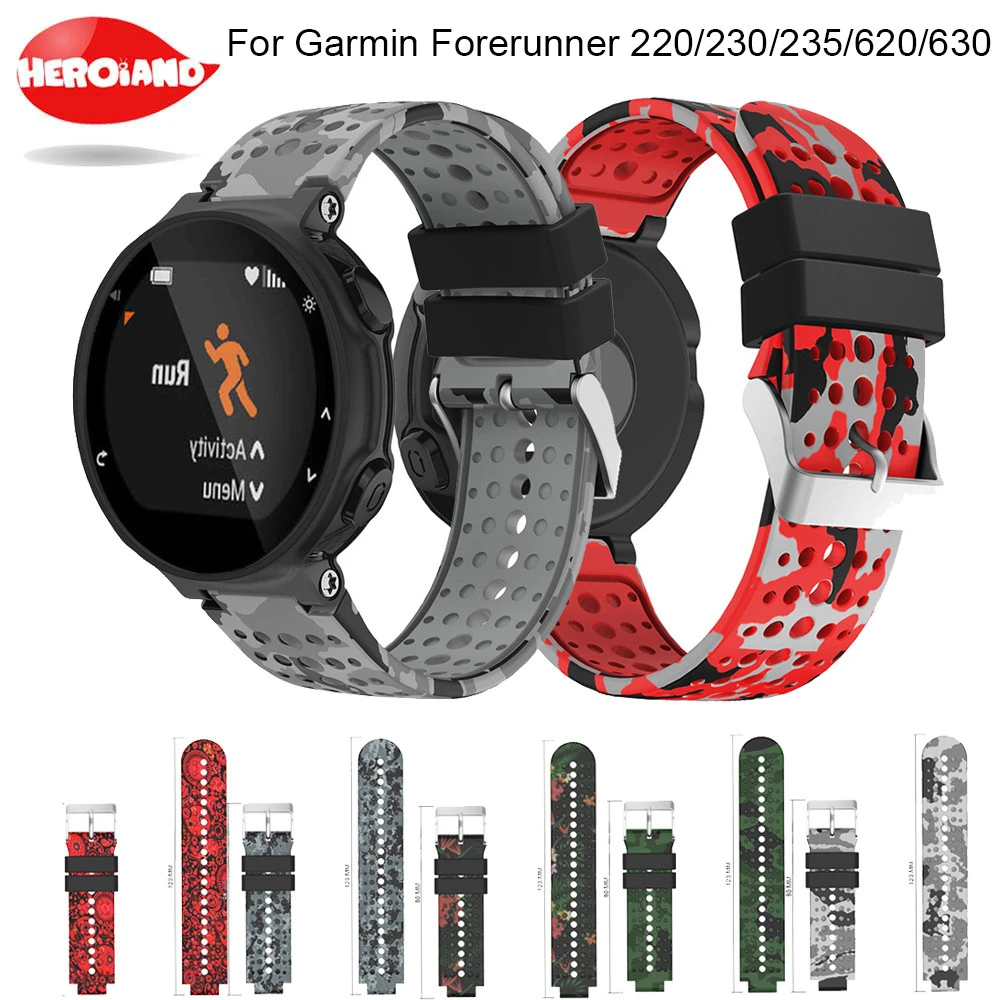 Correa de silicona para reloj Garmin Forerunner 235, accesorios GPS para Garmin Forerunner 220/230/620/735XT|wristband strap|garmin wristbandaccessories for -