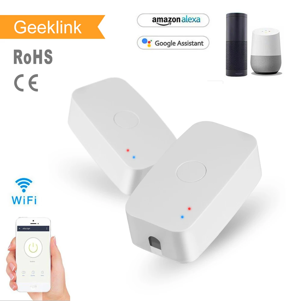 

Geeklink Smart Home Automation WiFi Switch Interruptor Domotica DIY Timer Remote Control Wireless Socket for Alexa Google Home