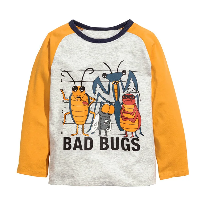 Little maven/Осенняя футболка с длинными рукавами для маленьких мальчиков от 2 до 7 лет Детские футболки с принтом панды осенняя одежда
