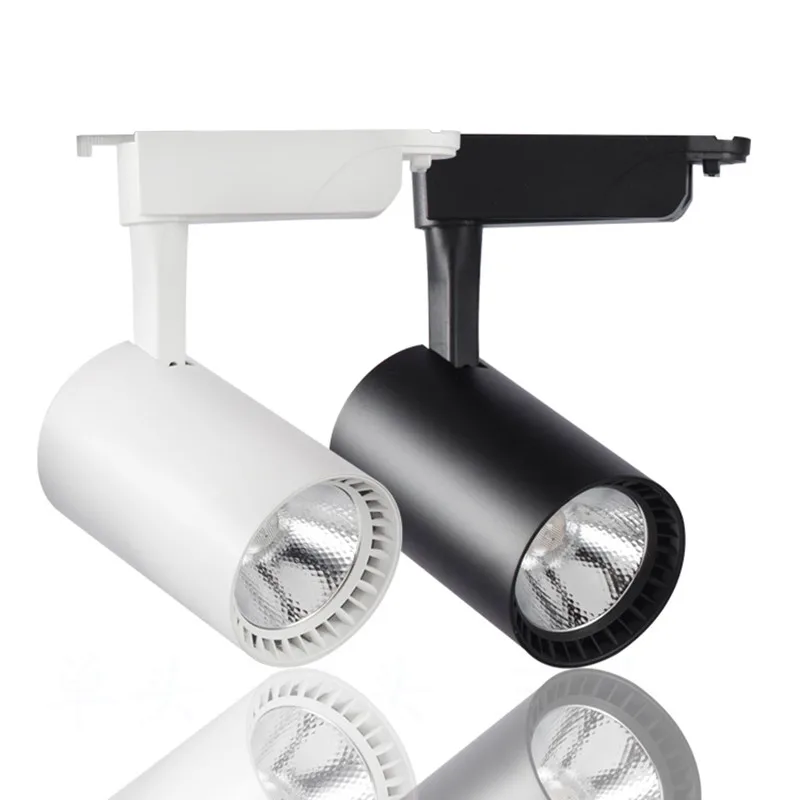 

10pcs/lot LED Track Light Lamp 20W 30W Clothing Shop Windows Showrooms Exhibition Spotlight LED Ceiling Rail Spot LampAC85-265V
