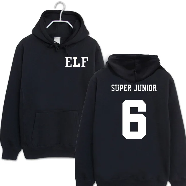 Super Junior с капюшоном флис SJ окружающих курица Серия HAN | Женская одежда