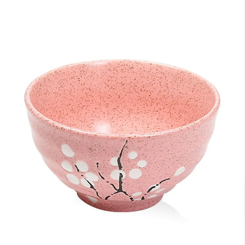 Сливы набор керамической посуды дома Творческий глазури цвет ретро Rice Cup Набор
