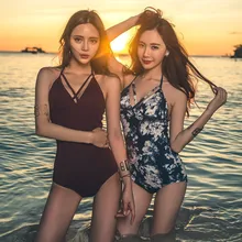 Бикини, пуш-ап, купальная одежда для женщин, женский цельный женский купальник, цельный Корейский сексуальный милый чехол для девочки