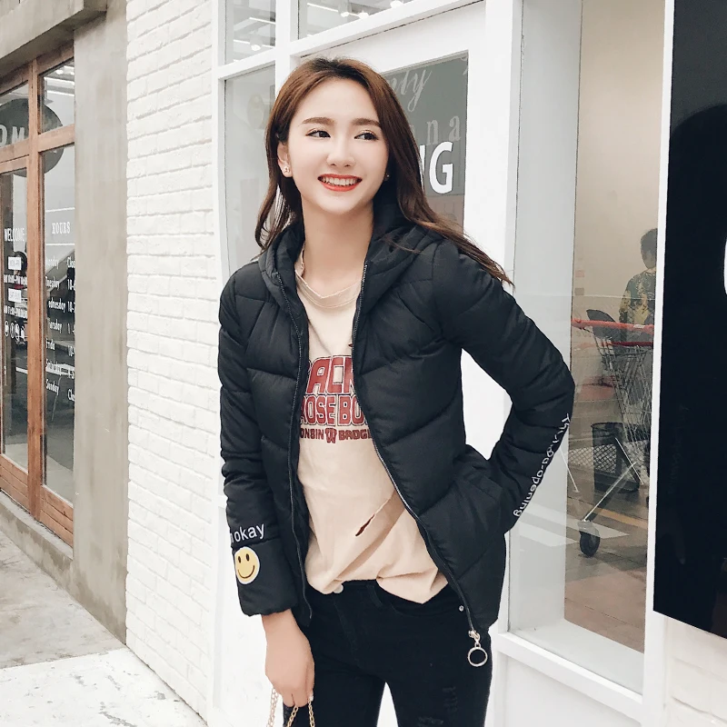 gray Rembourré Outwear Noir Coton Au rose Noir Parkas Souriant Femmes La army Femme rouge Visage Veste Mince Belle Hiver Capuchon Taille Chaud Plus Green Manteau À C4qfp