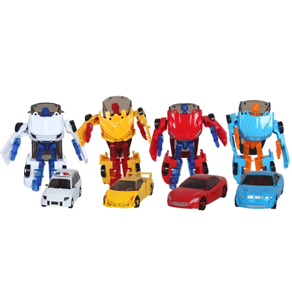 

RCtown Manual Transformation Robot Car Alloy Car Model Toys Gift for Children Random Color Multicolor zk15