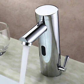 

Modern Chrome Solid Brass Automatic Sensor Touchless Basin Mixer / Bathroom Sink Touchless Faucet / Torneira Tap (UP-6907)