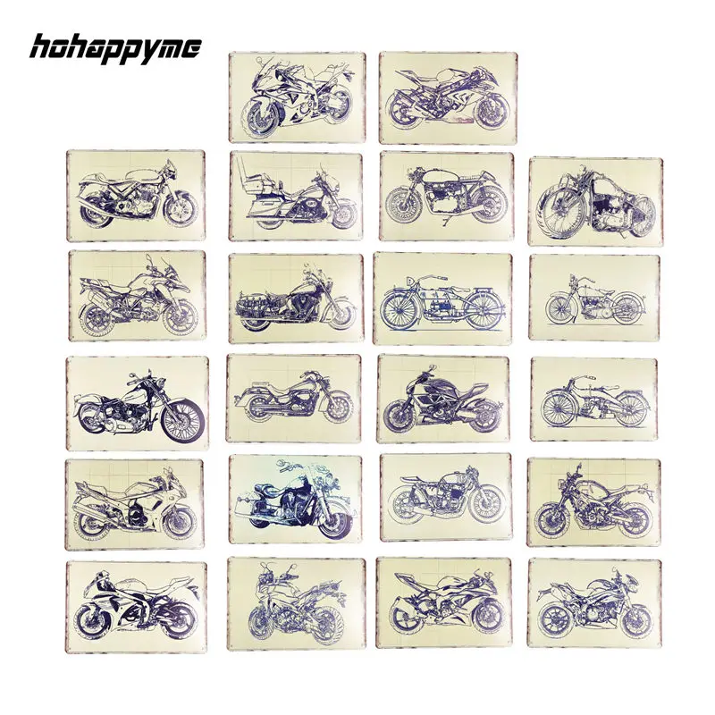 

Motorcycle Metal Signs Vintage Bar Decoration Posters Tin Sign Wall Decor Home Plate Retro Plaque 20x30 cm