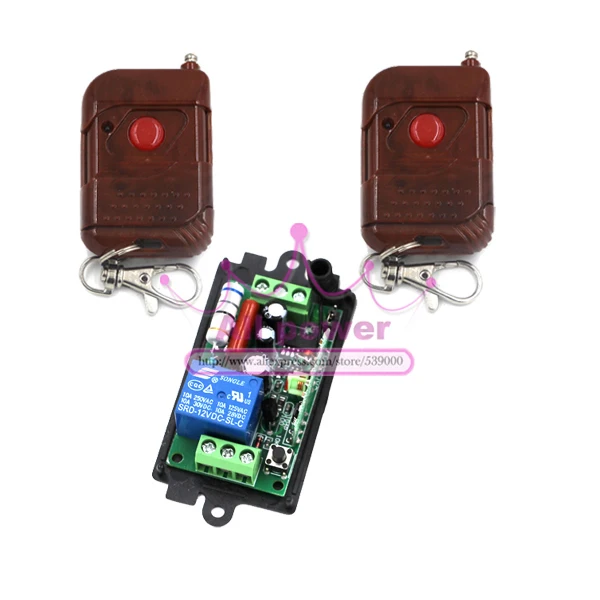 

AC110V 220V 10A 200M 1 Channel Wireless Remote Control Switch Relay for Water Pump