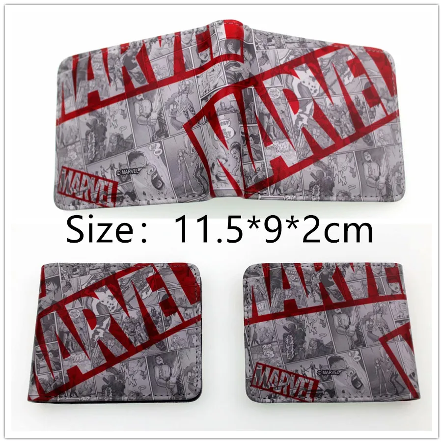 New Design Marvel Cartoon Wallet Short Purse Women Fashion Handbags Young Men Coin Purse Student Gift New Design Marvel Cartoon Wallet Short Purse Women Fashion Handbags Young Men Coin Purse Student Gift