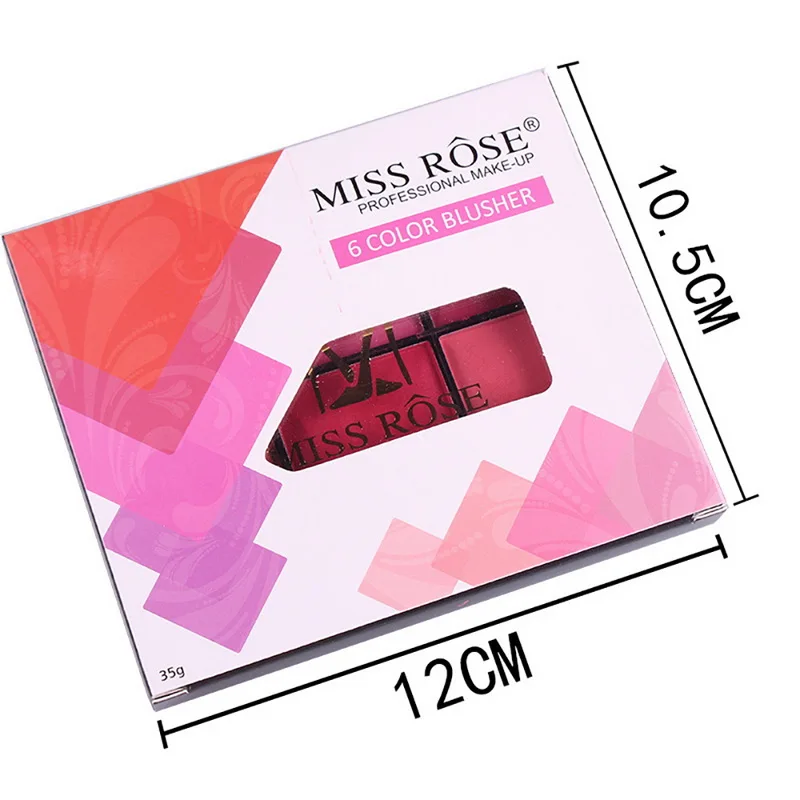 Miss Rose пудра румяна палитра макияж для щек пигмент лица долговечная хайлайтер