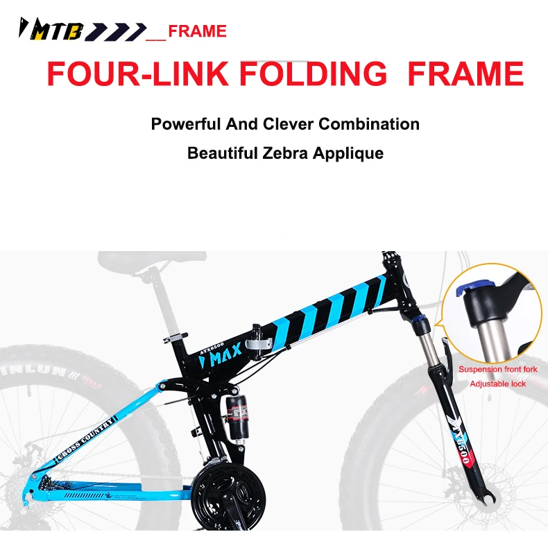 Sale 20 / 26inch Fat Tires Mountain Bike Folding Variable Speed Disc Brakes Snowmobiles Bike 4.0 Extra Large Tires Mountain Bicycle 0 Sale 20 / 26inch Fat Tires Mountain Bike Folding Variable Speed Disc Brakes Snowmobiles Bike 4.0 Extra Large Tires Mountain Bicycle 0