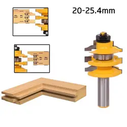 1 шт. 1/2 "хвостовик совпадающий язык барабанный фрезерный станок набор деревофрезерный резак Ручка Одиночный Западный нож Tenon