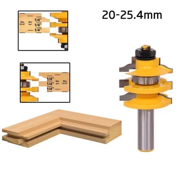 

1PCS 1/2" Shank Matched Tongue Groove Router Bit Set Wood Milling Cutter Handle Single West Tenon Knife