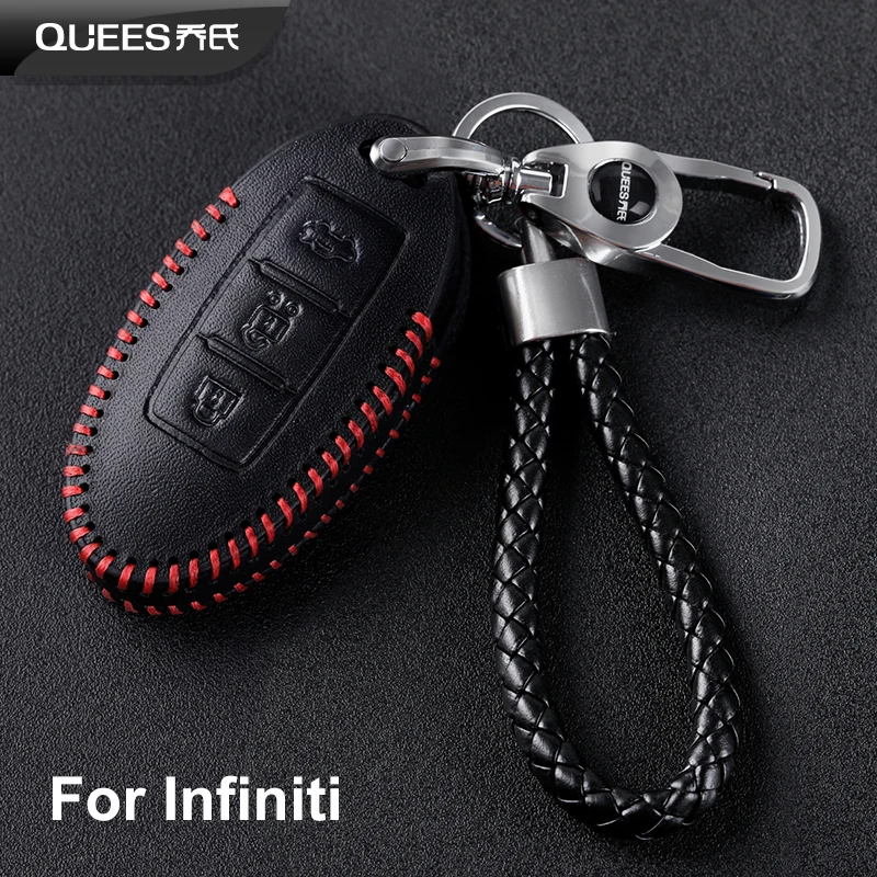 Чехол для дистанционного ключа QUEES Infiniti EX35 FX35 FX37 FX45 FX50 QX50 QX56 QX70 G25 G35 G37 JX35 M35 M35H M37 M45