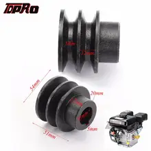 TDPRO – poulie de courroie à Double rainure, 35mm OD 20mm ID V, alésage pour moteurs Honda 168F 170F GX110 GX120 GX160 GX200 7HP ATV Go Kart
