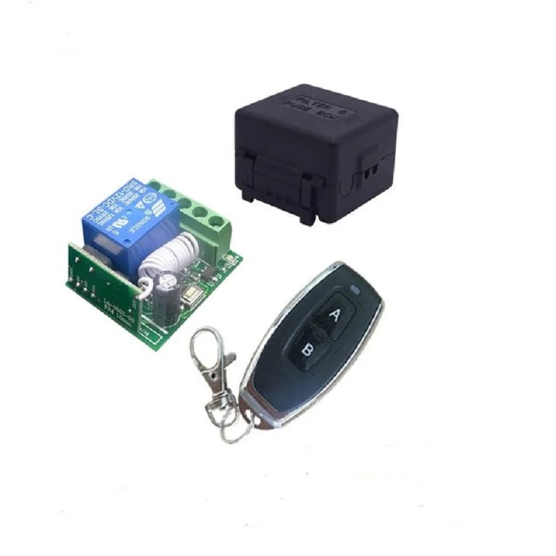 

High quality DC 12V 10A 1CH Wireless RF Radio Light Switch Remote Control Transmitter Receiver 315MHZ 433.92MHZ