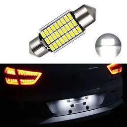 1х Купол гирлянда 3014SMD без ошибок яркий белый светодиодный свет номерного знака для Renault Megane 2