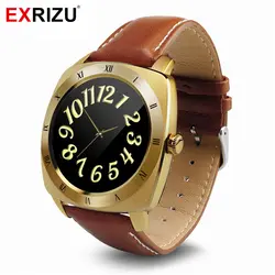 EXRIZU бизнес часы DM88 Смарт часы напоминание сердечного ритма кожаный ремешок браслет наручные для Apple iPhone телефона Android