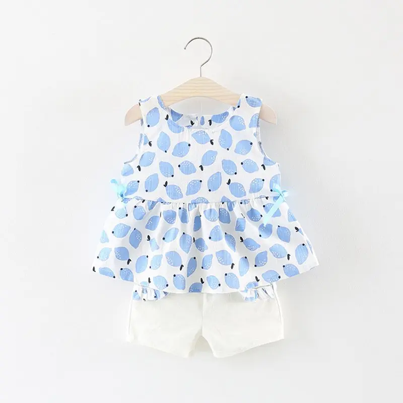 New Born Baby Girls Clothing Sets Princess Dress Tops+Hot short Pants 2 Pcs Kids Outfits Sets 2018 Children Summer Clothes Set (9)