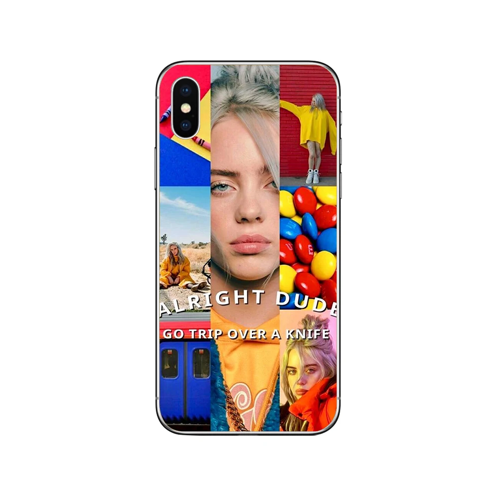 Чехол для телефона ciciber Billie Eilish s для iphone 11 Pro X XS MAX, чехол для iphone XR 7 8 6 6S Plus 5S SE, мягкий чехол из ТПУ - Цвет: Patterned 6