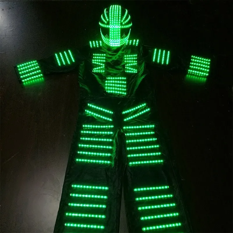 Светодиодный робот/светодиодный костюм/David Guetta робот костюм/костюм робота из светодиодов/робот одежда rgb изменение цвета