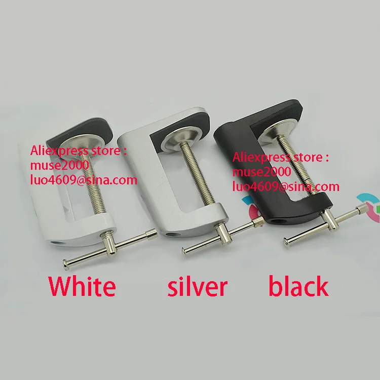 

Table lamp flexiable soft tube Mount base holder light DIY plate board clip 3.5" Aluminum alloy steel Miniature Vise Tool Vice