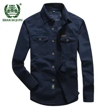 Плюс размер M-5XL осень мужская повседневная брендовая армейская зеленая рубашка с длинным рукавом Мужская Весна Чистый Хлопок afs jeep рубашки хаки