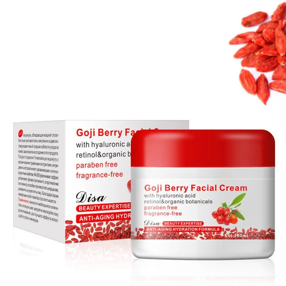 

Hot Face Cream Natural Goji Essence Cream Skin Care Anti-wrinkle Firming Anti Aging Whitening Moisturizing Facial Cream