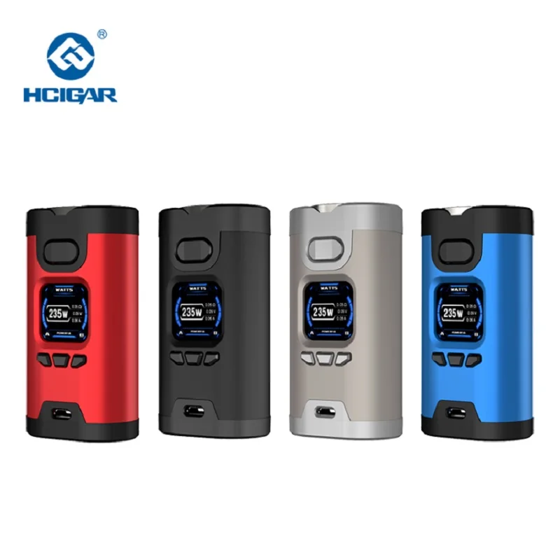 Hcigar Wildwolf 235W Vape Mods питание от Dual 18650 Towis XT235 чип TFT экран испаритель электронная