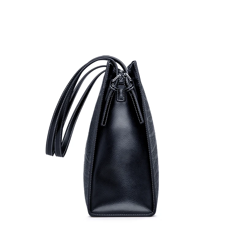 Черная Женская сумка из натуральной кожи, женская сумка через плечо, женская сумка-мессенджер, роскошные дизайнерские сумки для женщин, сумки-тоут# M506