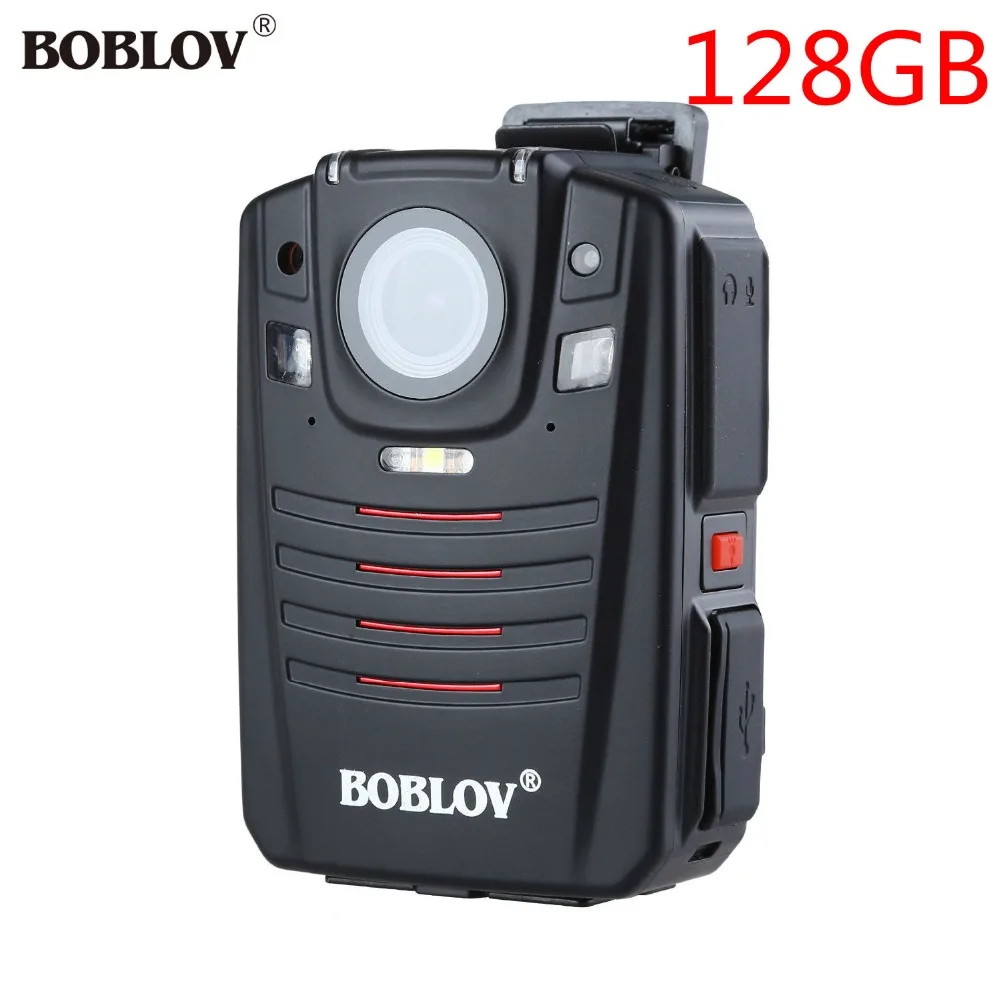 

BOBLOV HD66-07 1296P 128GB Ambarella A7 Body Camera Audio Video Recorder 2.0 LCD Night Vision Police Cam GPS Remote Control
