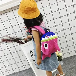 2019 новый дизайн для маленьких мальчиков 1-3 лет, Детская сумка для девочек, мини-рюкзак с защитой от потери, маленькая Акула, Детская сумка W335
