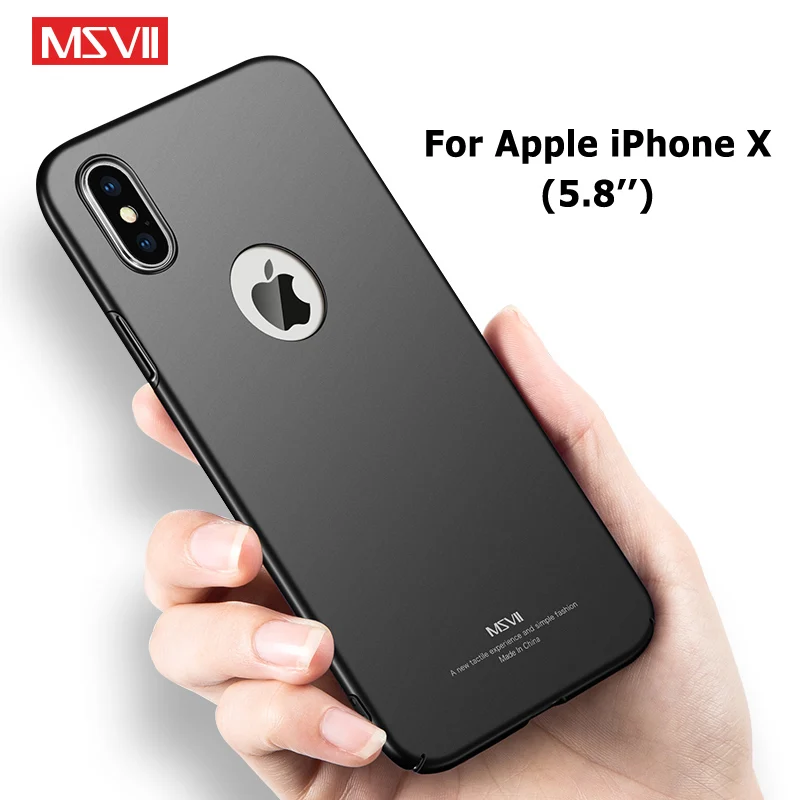 

Msvii Cases For iphone X Case Cover Silm Frosted Coque For Apple iPhone 10 Case Hard PC Phone Cover For iPhoneX iPhone10 Cases