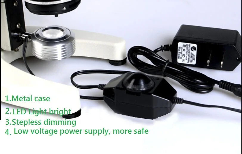 

Metal case Microscope Supplementary Lighting stepless dimming Adjustable Bottom Lamp LED Light Source