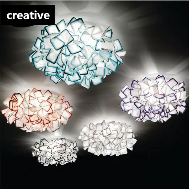 NUOVO Modo Creativo 5 Colori Acrilici Fiori Led E27 * 2 Plafoniera ... NUOVO Modo Creativo 5 Colori Acrilici Fiori Led E27 * 2 Plafoniera ...