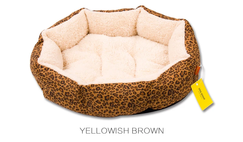 Лидер продаж! Новинка! Красочная леопардовая расцветка, кровать для кошек и собак, розовый, желтовато-коричневый, пурпурно-красный, коричневый, серый, желтый, размер M, L