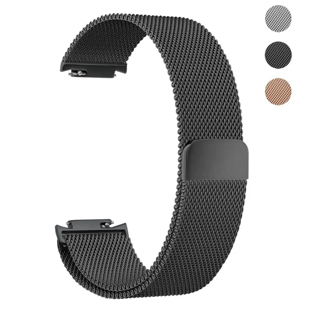 

ThorMax Milanese Loop band For Asus Zenwatch 3 Magnetic Suction Replacement Bracelet Watchband Accessories Black/silver/golden