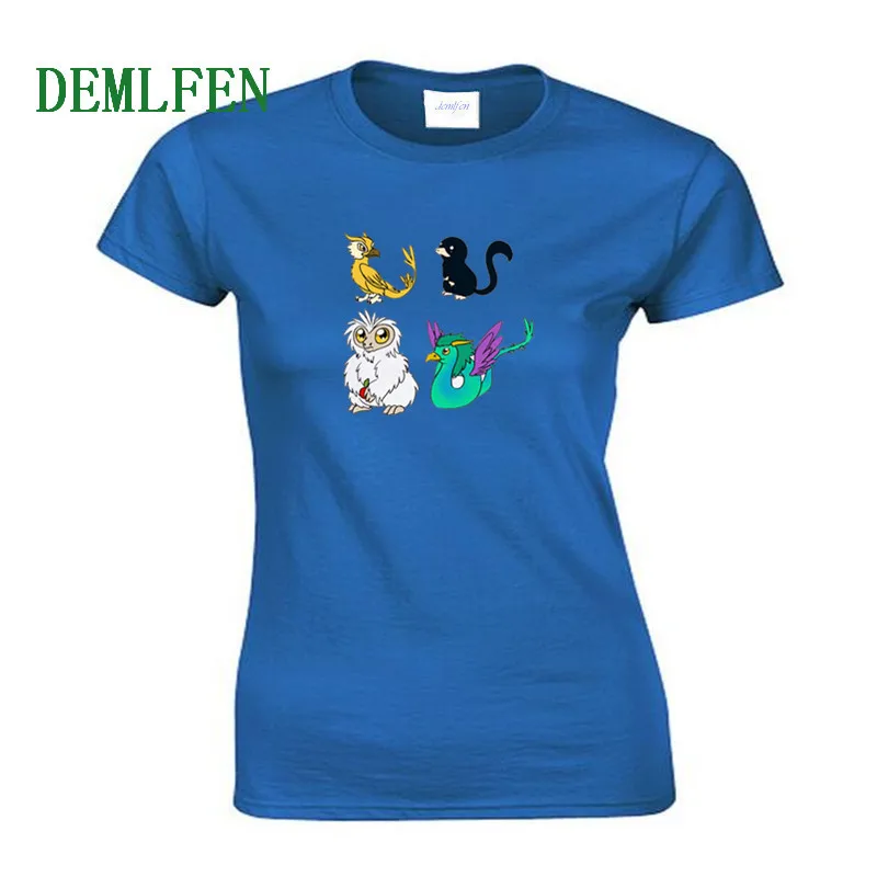 Movie Fantastic Beasts And Where To Find Them Print T-shirt Summer Women Short Sleeve O-neck Cotton T Shirt Girl Cool Tees Tops
