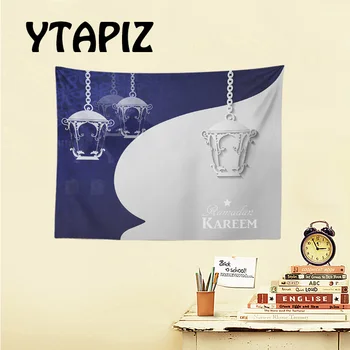 

Personalized Ramadan Wall Carpet Star Moon Castle Cloud Letters Geometric Decoration Tapestry Apartment Living Room Wall Hanging