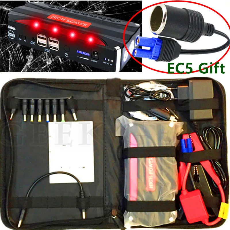 Car Jump Starter 600A Emergency Starting Device 12V Power Bank Lighter Starer Car Charger For Car Battery Booster Buster Diesel