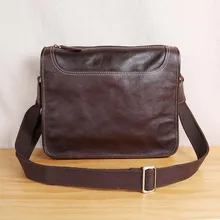 AETOORetro leather men's bag shoulder bag casual tide head layer leather Messenger bag