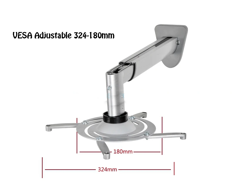 PR05BL Ultra long 360Degree Universal Projector Wall Mount Full Motion Retractable Projector