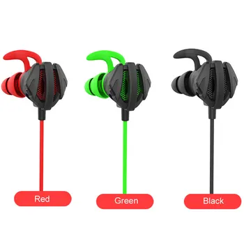

Universal 3D XBS BASS 3.5mm In-Ear Hifi Earphone Gaming Headset Mic sports Headphone Wired For PS4 Xbox with 2 Earmuffs