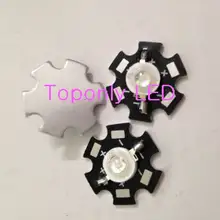 3 Вт Bridgelux, США чипы 450nm Королевский синий цвет высокой мощности led диодное освещение с радиатором DC3.4-3. 8 в 700мА 1000 шт./партия