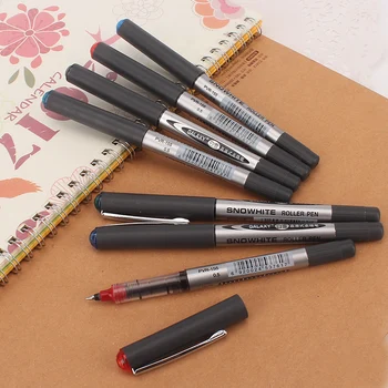 

12pcs/set Straight Liquid Type Ball Pen Nib Bullet 0.5mm Gel Pen Wholesale Stationeries Student Office Pen Hot Sales