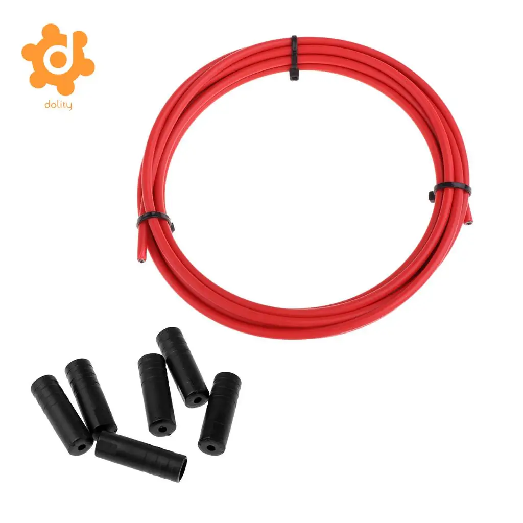 9.7 ft/Roll MTB  Road Bike Derailleur Shift Cable Housing Hose End Caps Tips Crimps Dust Cover 