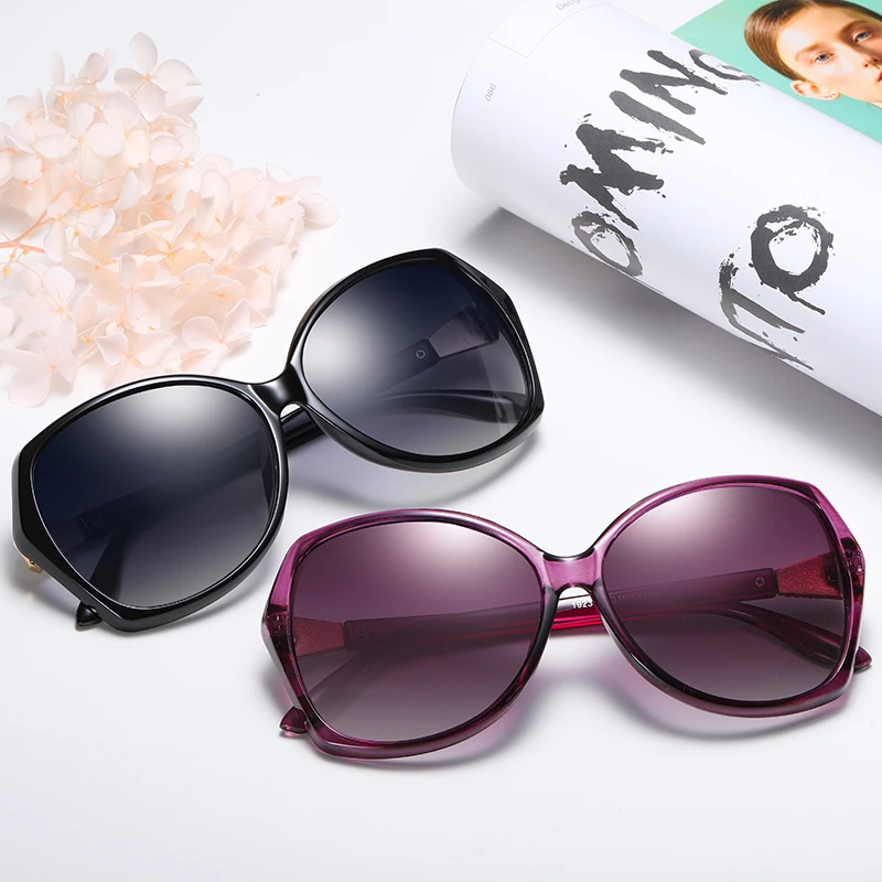 HD поляризованных солнцезащитных очков Для женщин женская бабочка солнцезащитные очки Брендовая Дизайнерская обувь UV400 высокое качество